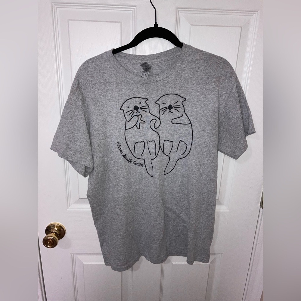 Alaska Sealife Otters Short-Sleeved Tee